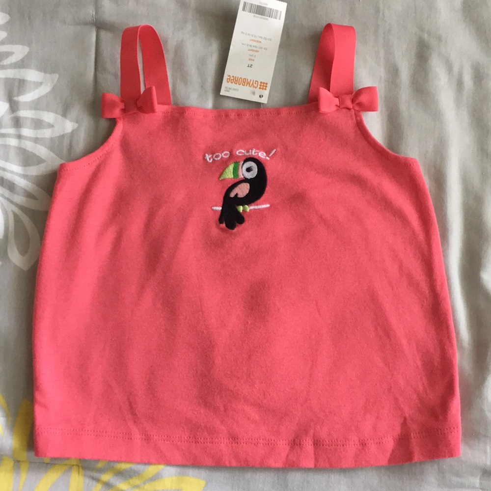 Gymboree▪️Ribbon Straps Tank Top with Bow Detail